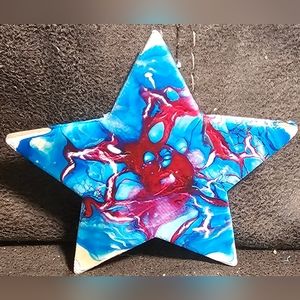 Handpainted Star Magnet 3"X1.75"
